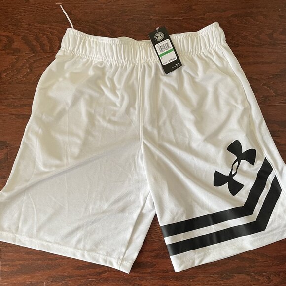 Men's Under Armour Large White Shorts - Picture 1 of 3